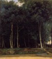 Fontainebleau die Bas Breau Straße plein air Romantik Jean Baptiste Camille Corot